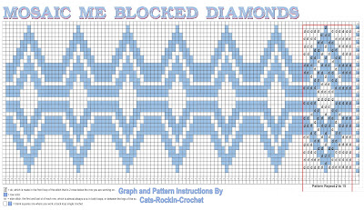 mosaic crochet graph pattern