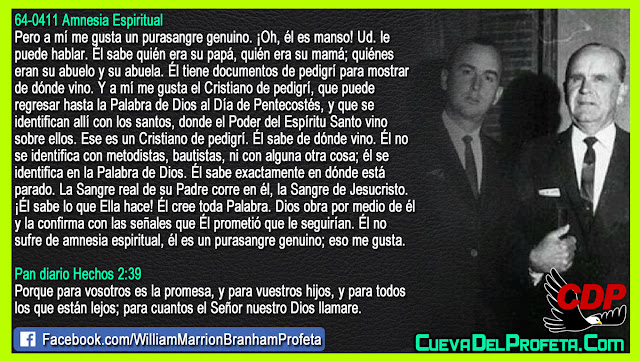 La Sangre real de su Padre corre en él - William Branham en Español