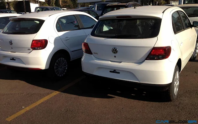 Novo Gol G6 2013 (esquerda) x Gol G5 (direita)