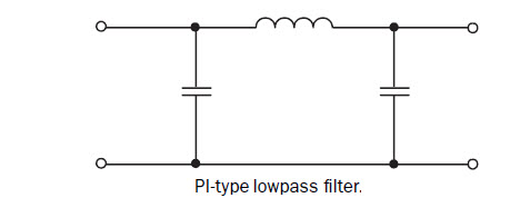 Pi-type low pass filter
