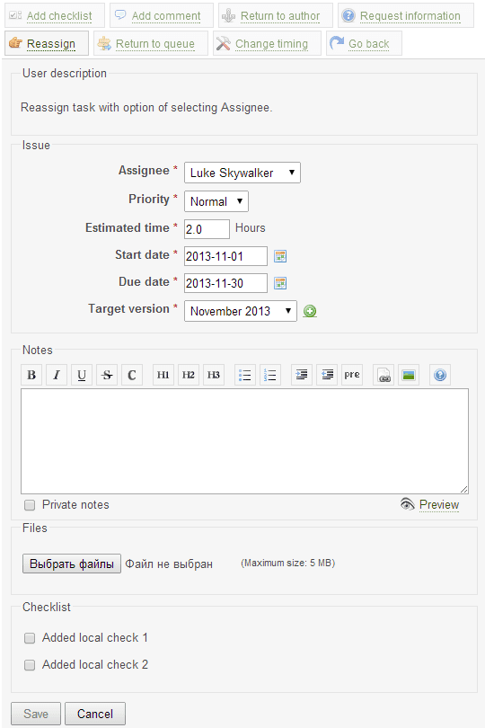 checklists redmine luxury buttons