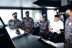 Gunakan KRI Dorang-874, Maruf Amin Berlayar dari Ternate Menuju Tidore