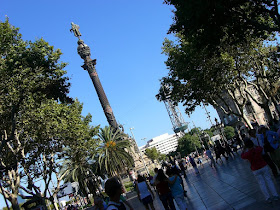 Monument to Columbus at the end of La Rambla