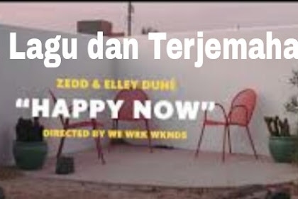 Lirik Lagu dan Terjemahan Happy Now -  Zedd & Elley Duhé  