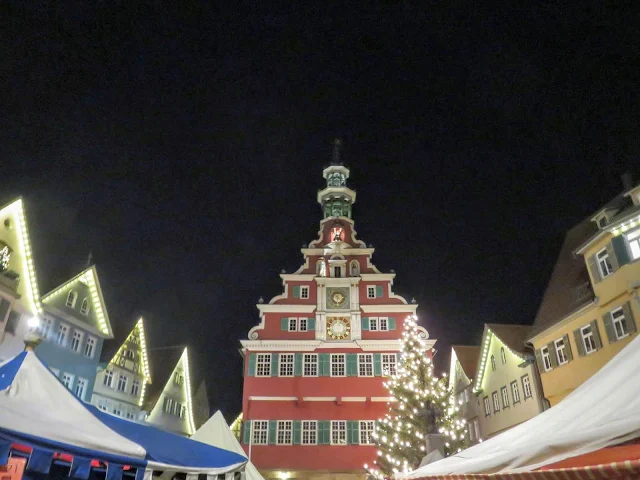 Esslingen Christmas Market at night