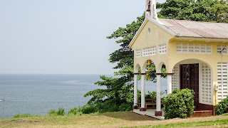 Its small church in Riaba on the hill in Equatorial Guinea