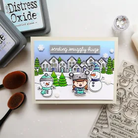Sunny Studio Stamps: Feeling Frosty Scenic Route Sliding Window Dies Winter Themed Cards by Laura Sterckx