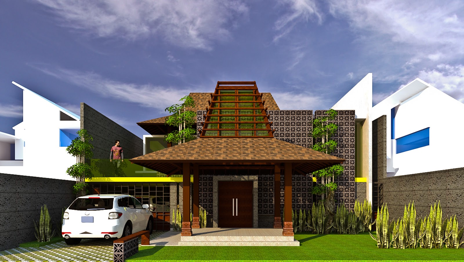 45 Desain Rumah Joglo Khas Jawa Tengah Bhadrasana