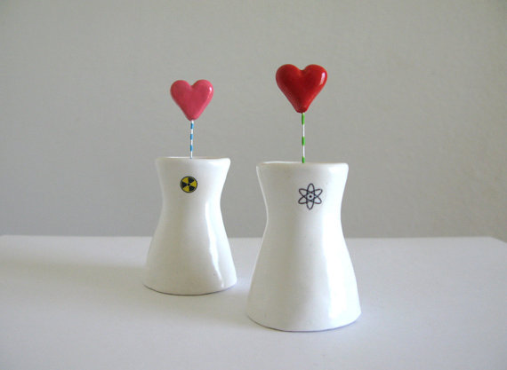  Wedding Cake Toppers White Ceramic Sculpture by PearsonMaron on Etsy