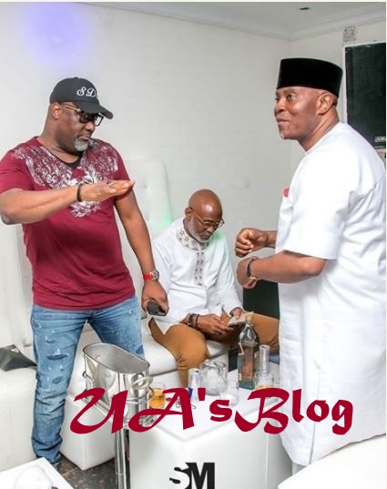 Check Out Senator Dino Malaye's Swag As He Enjoys His Night Out With AY And RMD