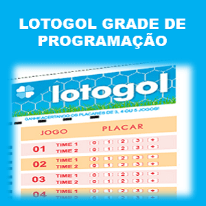 Lotogol 1024 programação grade dos jogos