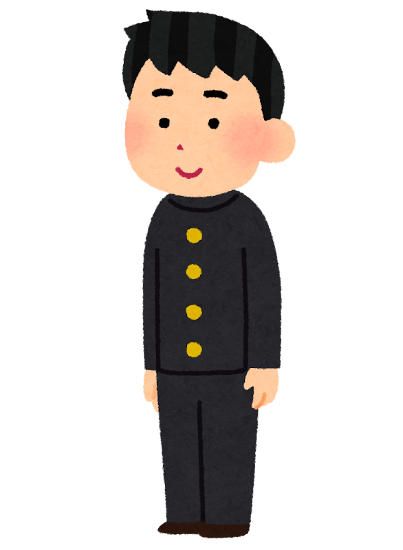 いろいろな斜めから見た立つ人のイラスト 男性 かわいいフリー素材集 いらすとや