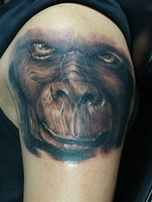 tattoo of monkey