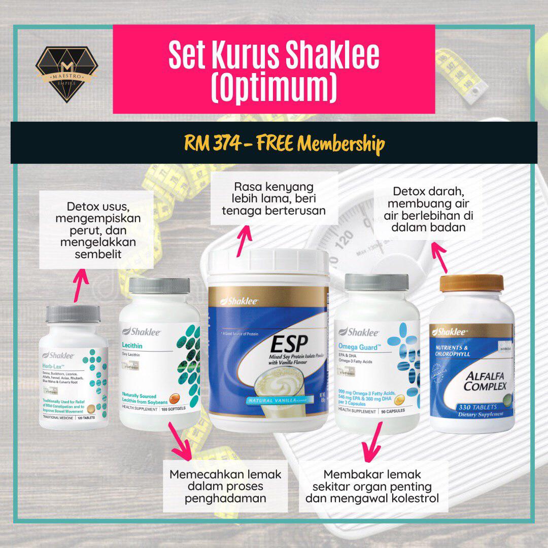 Set Kurus Shaklee (Optimum)