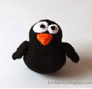 PATRON GRATIS CUERVO AMIGURUMI 1269