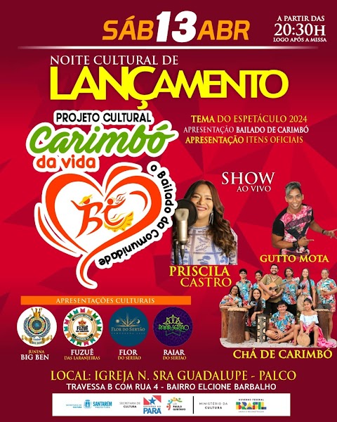 Grupo Bailado de Carimbó festeja aniversário com lançamento de projeto cultural