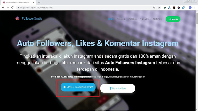 5 Langkah Cara Auto Like Instagram