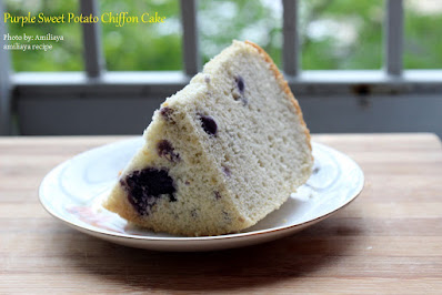 Purple sweet potato chiffon cake 紫薯戚风蛋糕