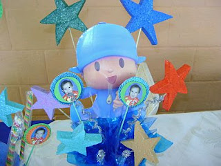 Pocoyo Decoration for Children Parties, centerpieces