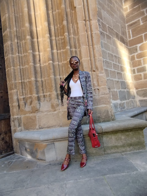 How To Style A Plaid Ladies Pantsuit: Powersuit Trend For Women