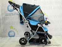 Kereta Bayi Pliko PK399 Paris Parent Tray 3-Layer Kanopi Light Blue