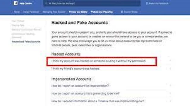 Cara Melaporkan Akun FB yang di Hack
