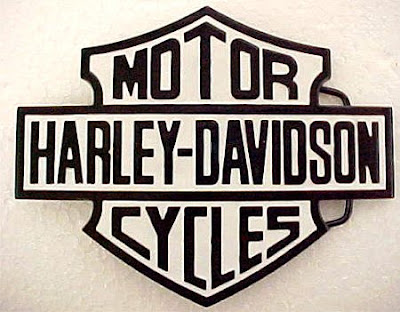 Black and White Harley Davidson Logo