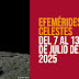 Efemérides celestes del 7 al 13 de julio de 2025