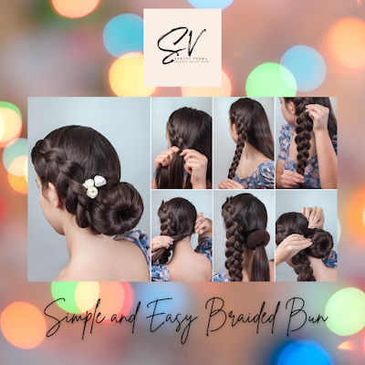 Simple Braided Bun Hairstyle