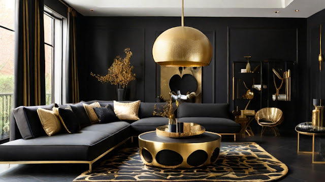 Black and Gold House Decor Ideas
