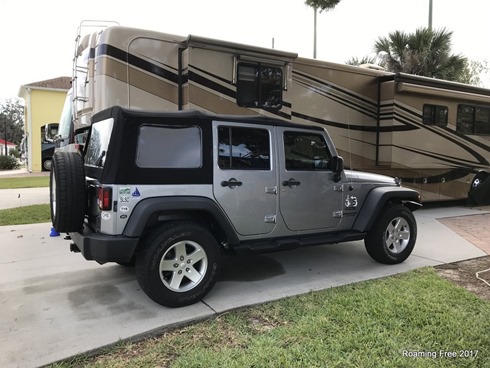 Clean Jeep - waiting for new shoes!