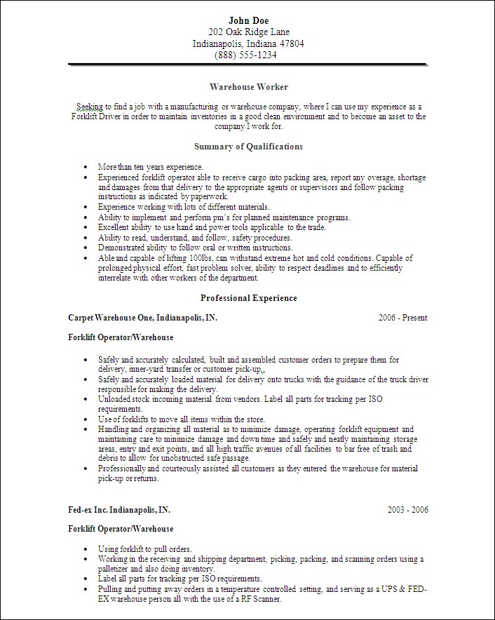 Resume Samples