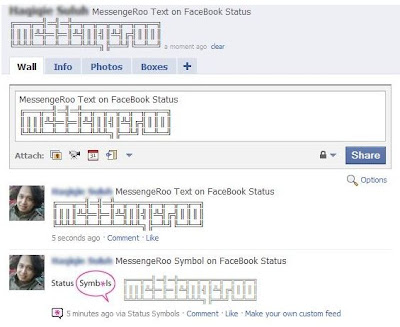 emoticons on facebook. messengeroo facebook status. Note: the Symbols Status Art like above only 