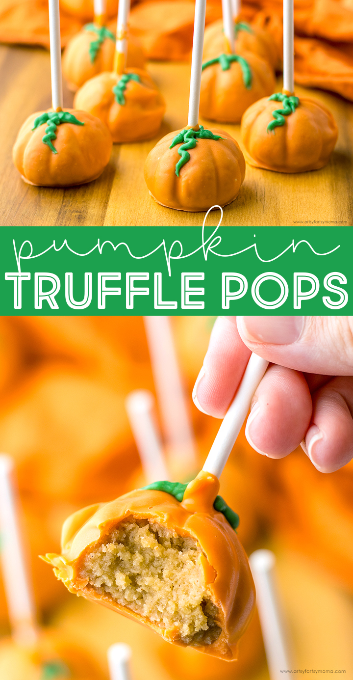 Pumpkin Cookie Truffle Pops