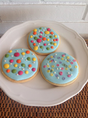 galletas decoradas con topitos de colores