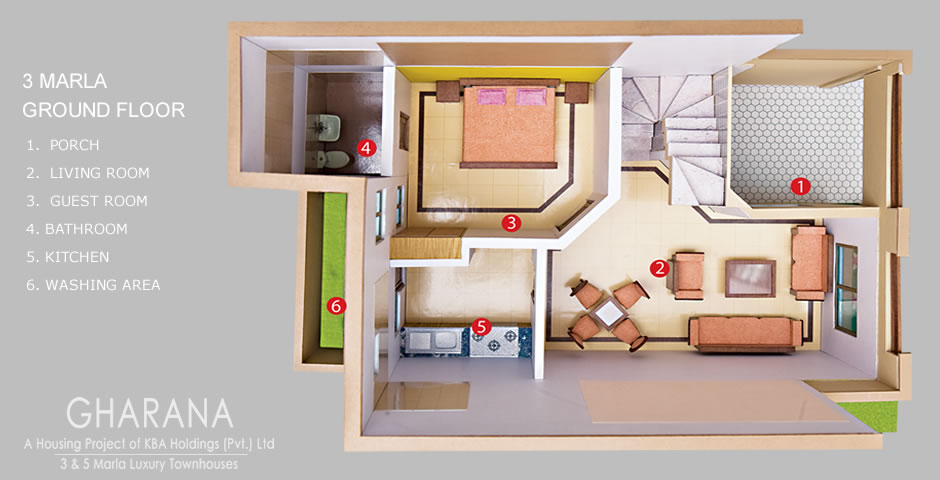 M Shahzad Full house  3D  map 