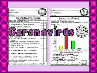 coronavírus, atividades educativas