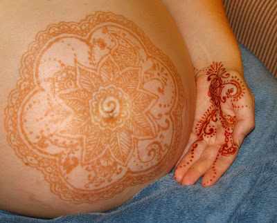 Margaret is thrilled with how her henna tattoos turned out!