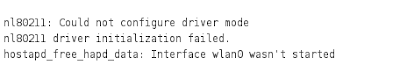 How to - Error Access Point nl80211: Could not configure driver mode