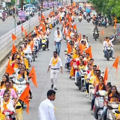 bike-rally-with-maheshwari-flag-divy-dhwaj-on-maheshwari-vanshotpatti-diwas-mahesh-navami