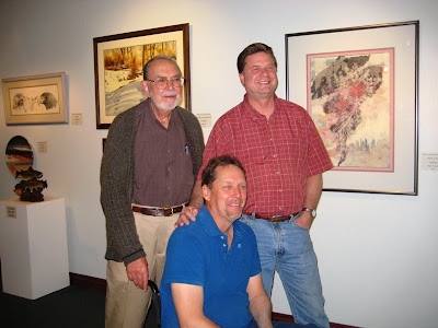 Gene Butera, Matt Clark, and Roland Lee at the St. George Art Museum