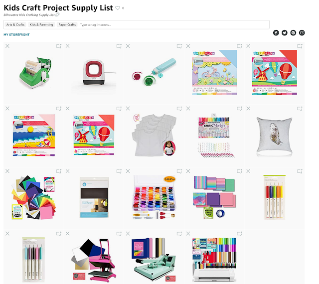 Kids Crafts, Kids, Silhouette for kids, supply list, kids projects