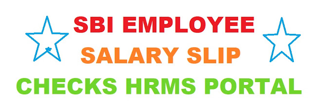 SBI EMPLOYEE SALARY SLIP from HRMS.ONLINESBI