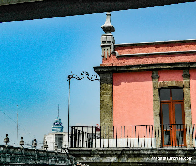 Casarão colonial no Centro Histórico da Cidade do México