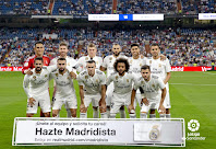 REAL MADRID C. F. - Temporada 2018-19 - Keylor Navas, Sergio Ramos, Kroos, Benzema, Marco Asensio y Dani Ceballos; Isco, Carvajal, Bale, Marcelo y Nacho. REAL MADRID C. F. 2 (Carvajal, Bale) GETAFE C. F. 0. 19/08/2018. Campeonato de Liga de 1ª División, jornada 1. Madrid, estadio Santiago Bernabeu.