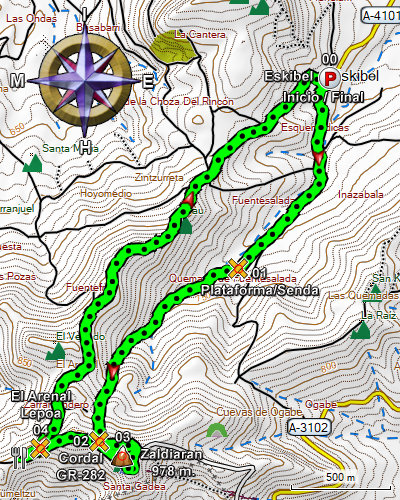 Ampliar plano del recorrido