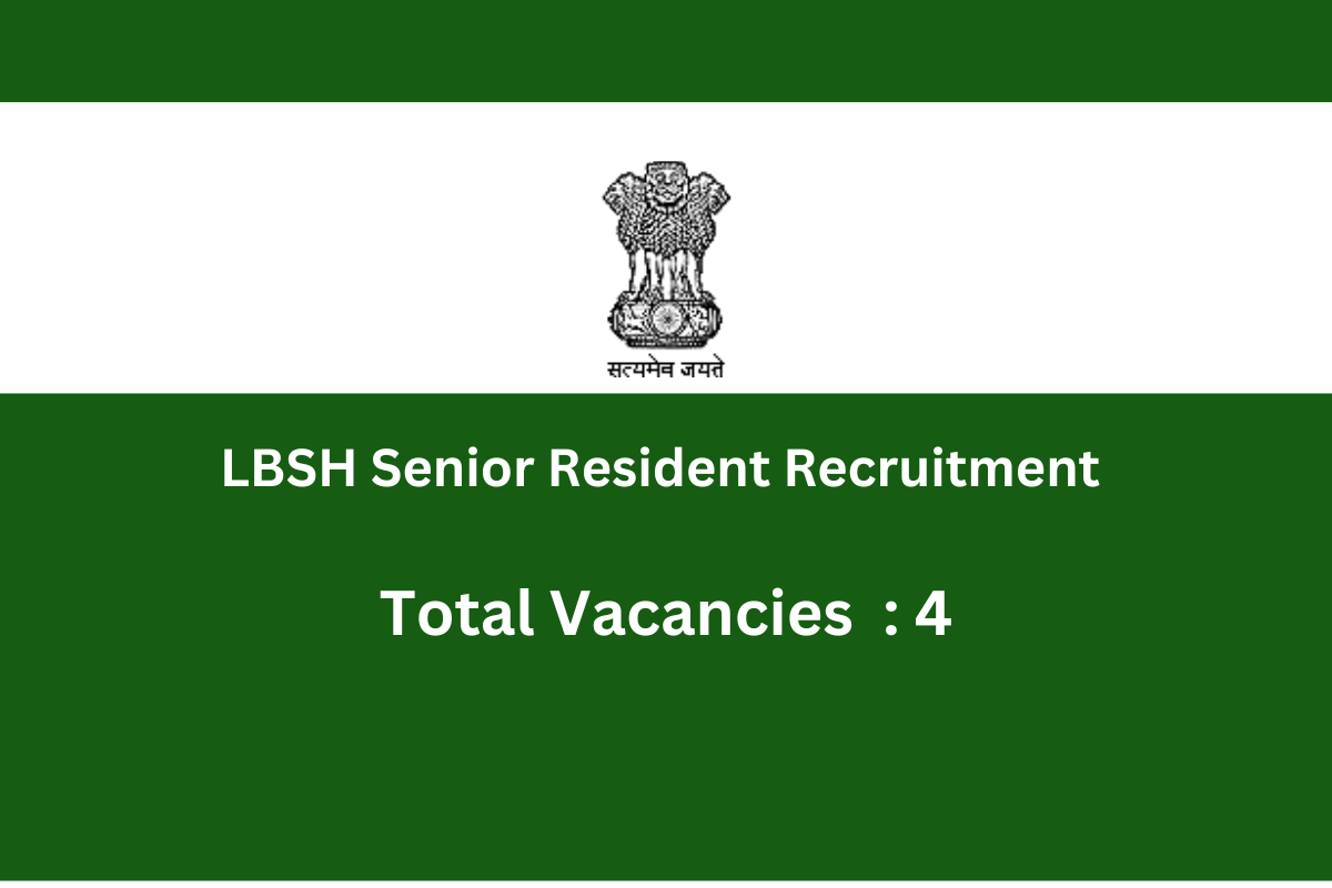 LBSH Senior Resident Recruitment