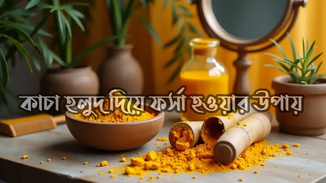 কাঁচা হলুদ দিয়ে ফর্সা হওয়ার উপায়