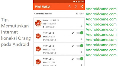Tips Memutuskan Internet koneksi Orang pada Android