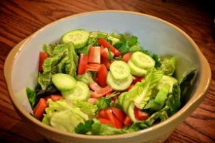 Green Salad with French Dressing